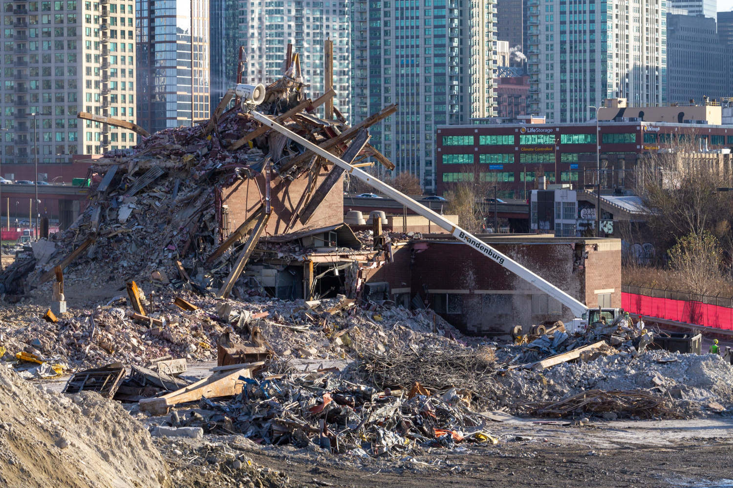 Chicago Tribune Freedom Center demolition December 2024