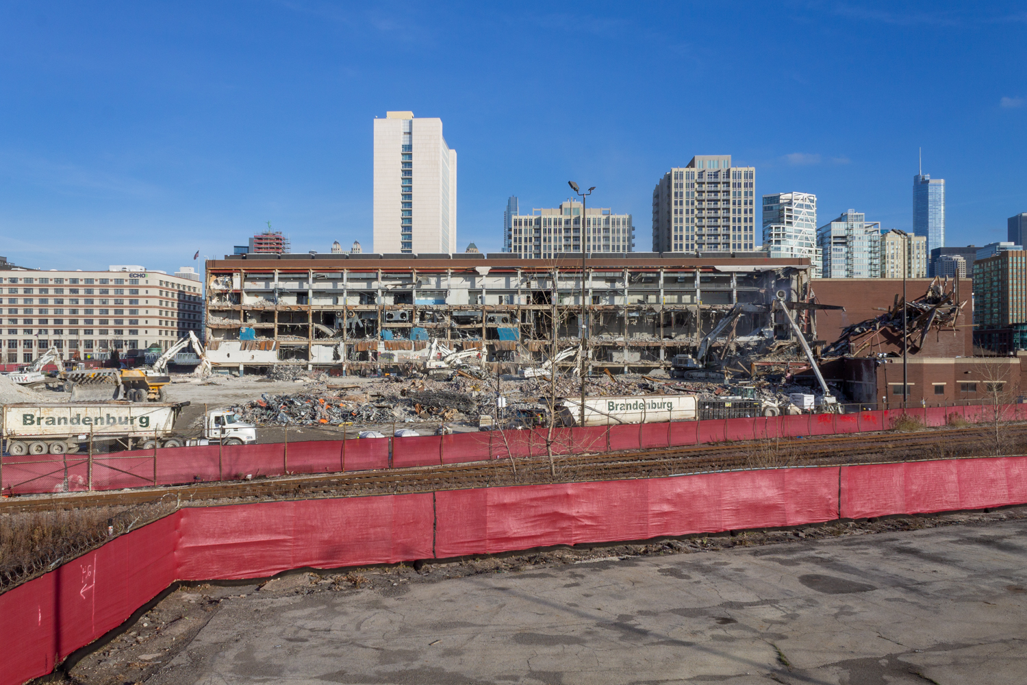 Chicago Tribune Freedom Center demolition December 2024