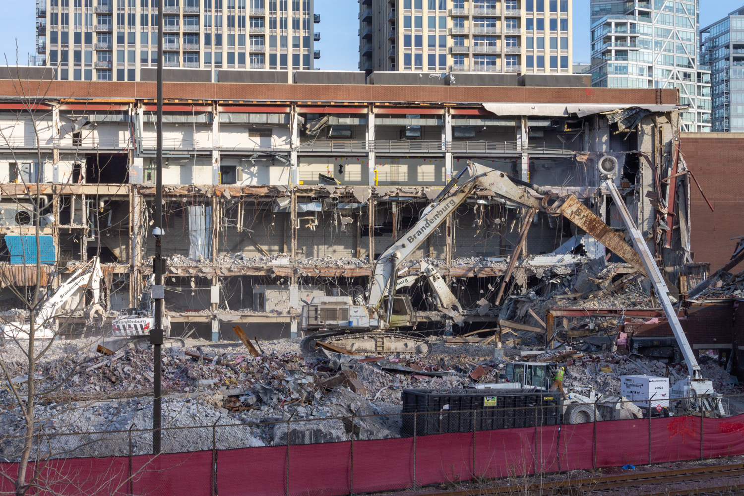 Chicago Tribune Freedom Center demolition December 2024