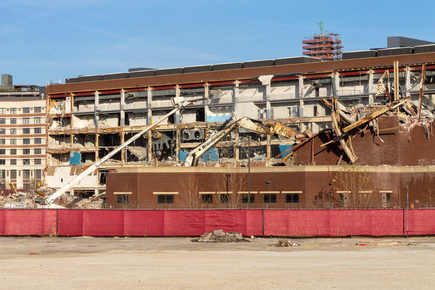 Chicago Tribune Freedom Center demolition December 2024