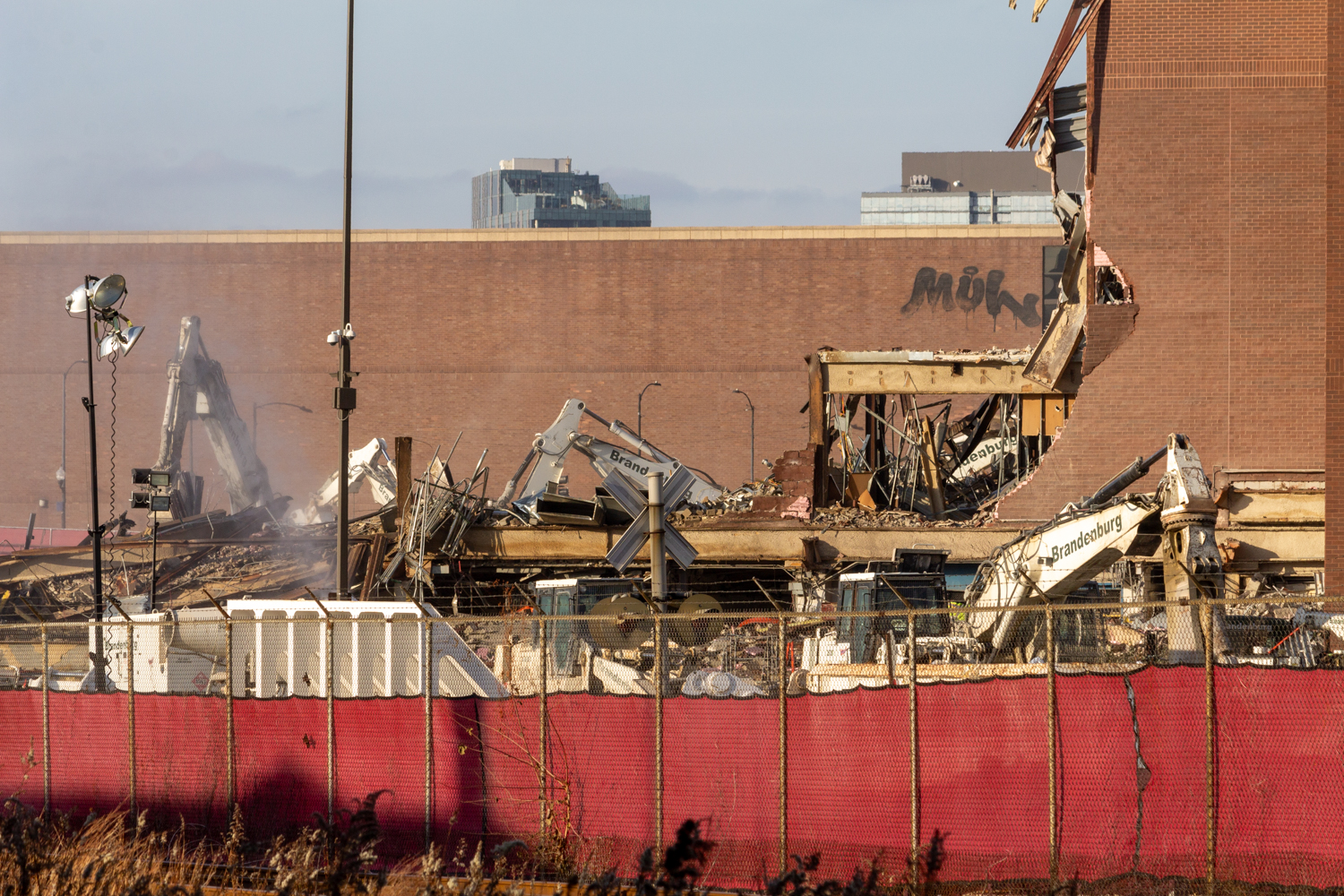 Chicago Tribune Freedom Center demolition December 2024