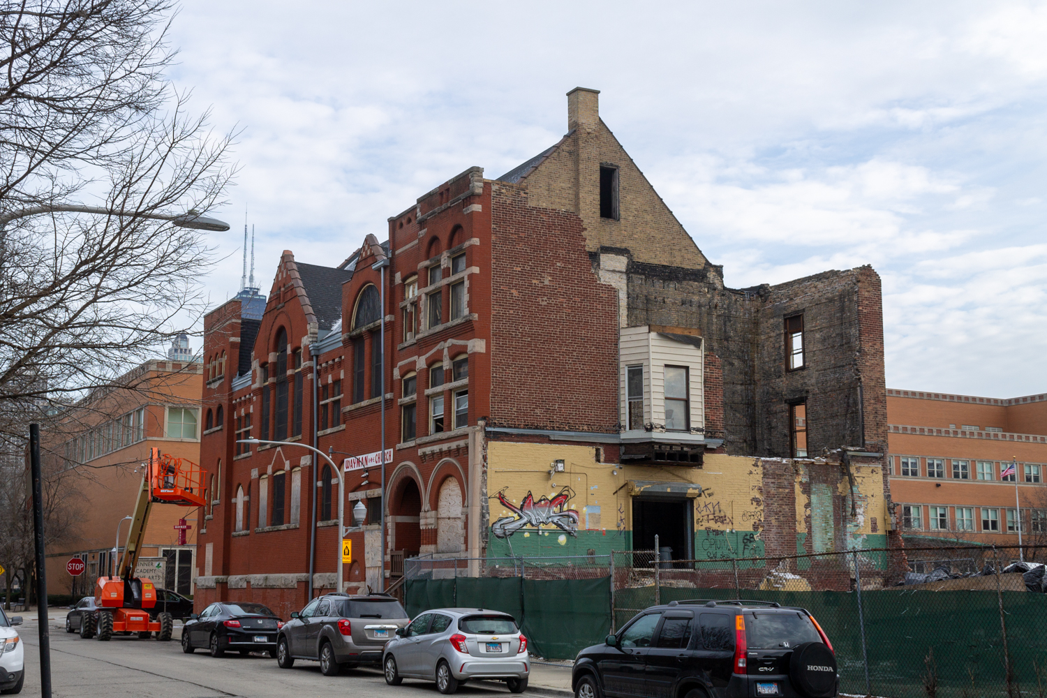 A pending permit in the Chicago Data Portal would allow the church to be converted into seven residential units. That permit names DemoX as the developer and general contractor. It calls for a rooftop deck connected by stair enclosures, and a four-car garage located on the ground floor. No timeline for the beginning of conversion work and its completion are known at the moment.