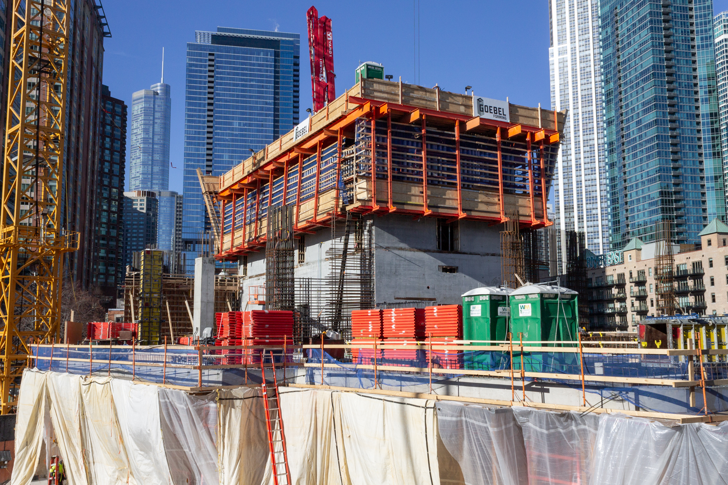 400 Lake Shore North Tower January 2025 construction