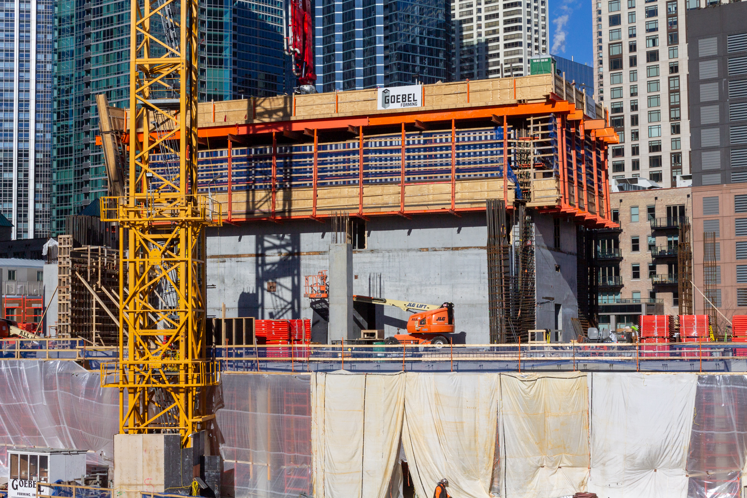 400 Lake Shore North Tower January 2025 construction