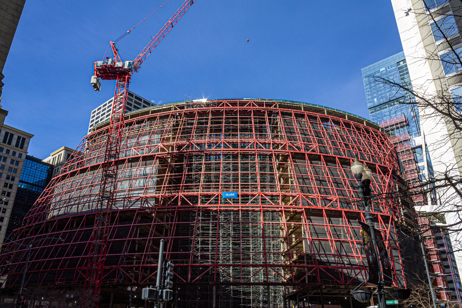 Thompson Center tower crane