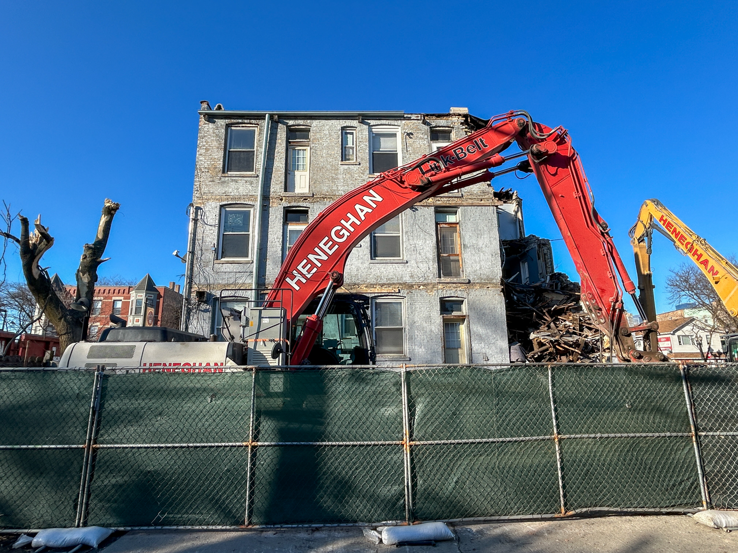 1063-67 West Taylor Street demolition work