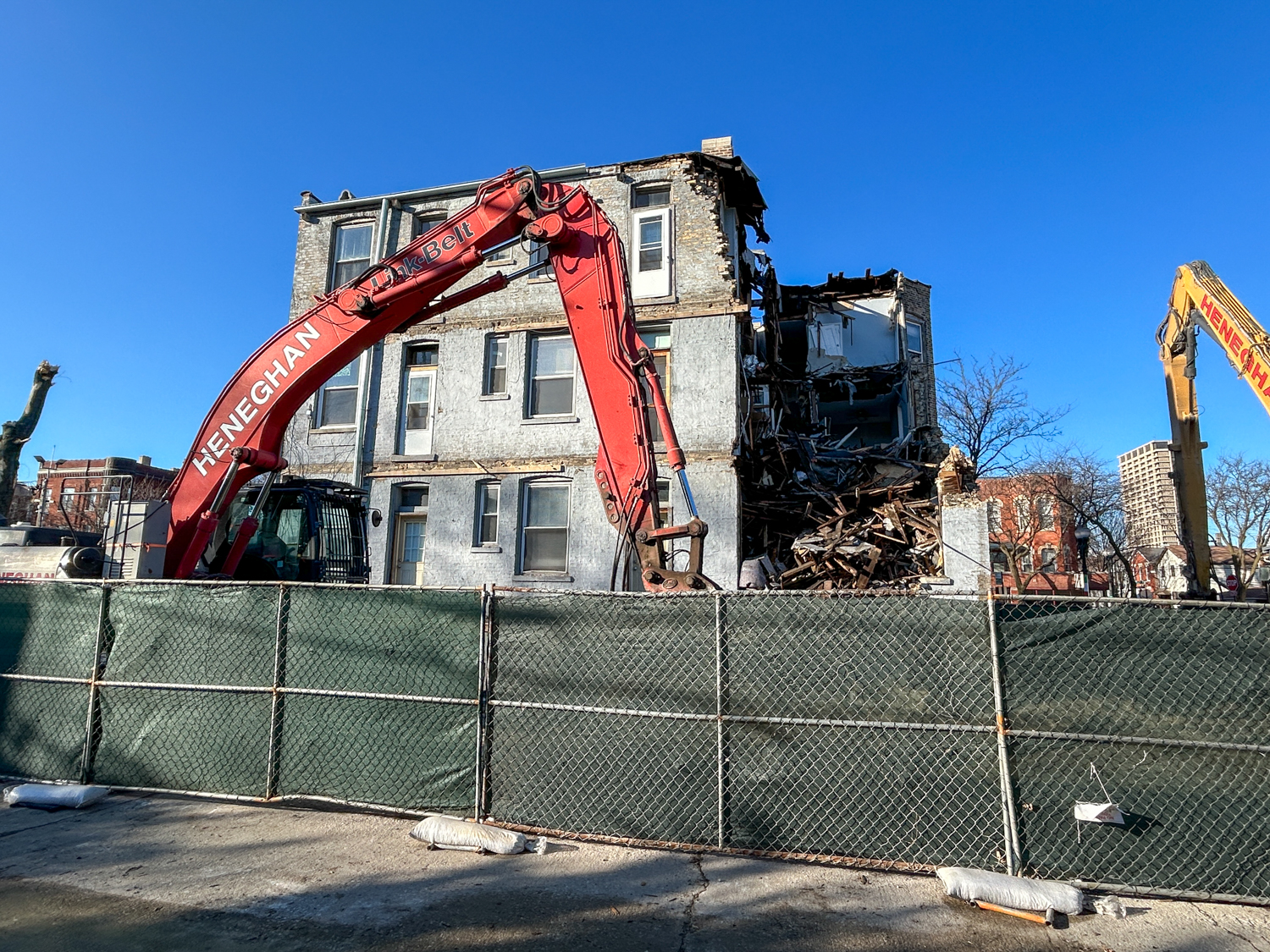 1063-67 West Taylor Street demolition work