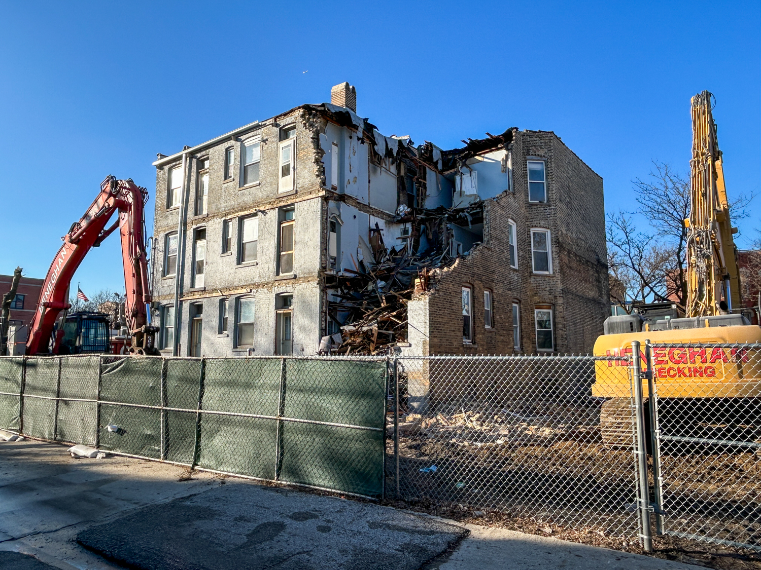 1063-67 West Taylor Street demolition work