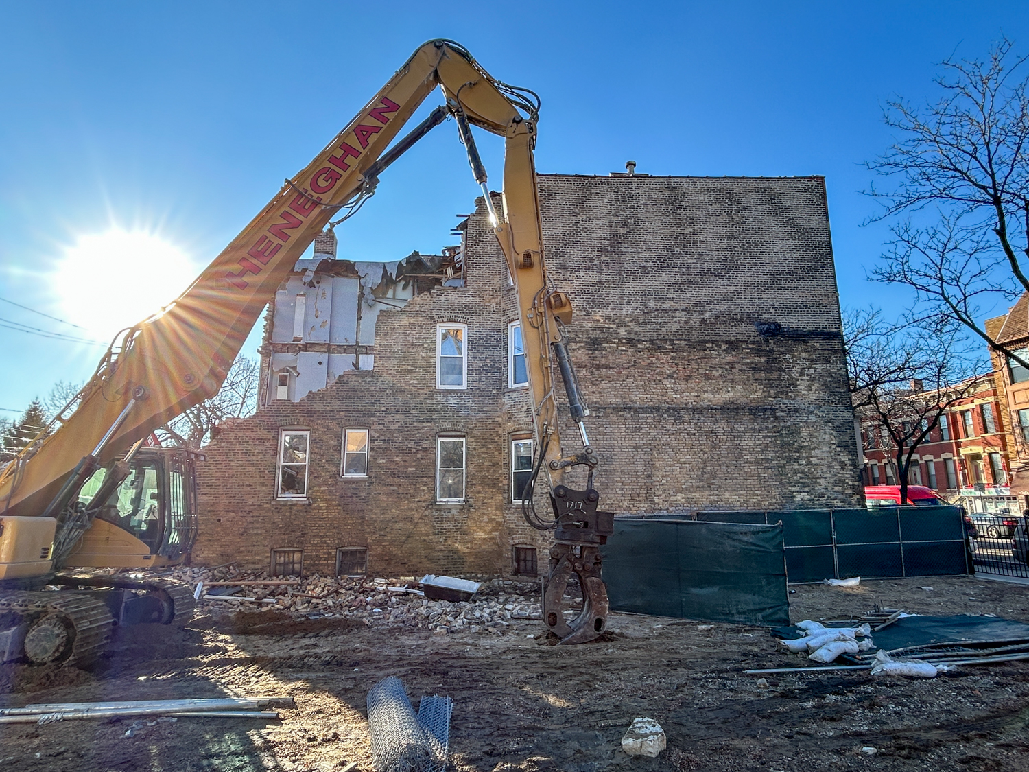 1063-67 West Taylor Street demolition work