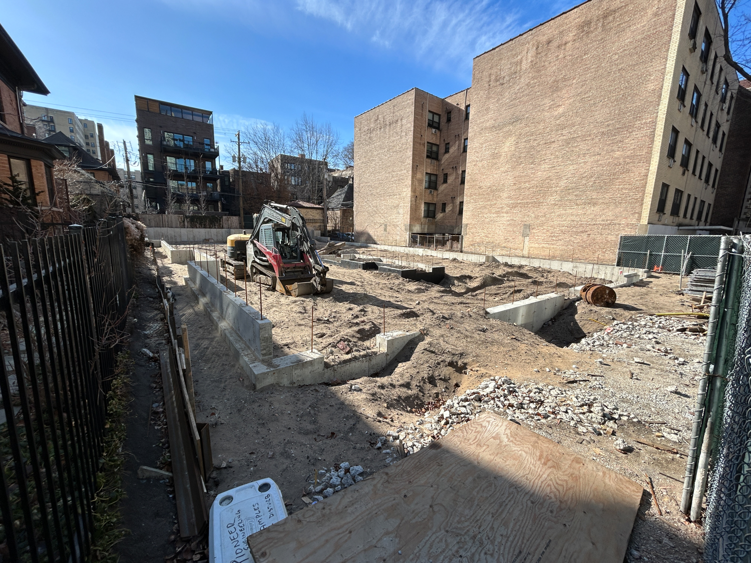 453 West Briar Place foundation construction