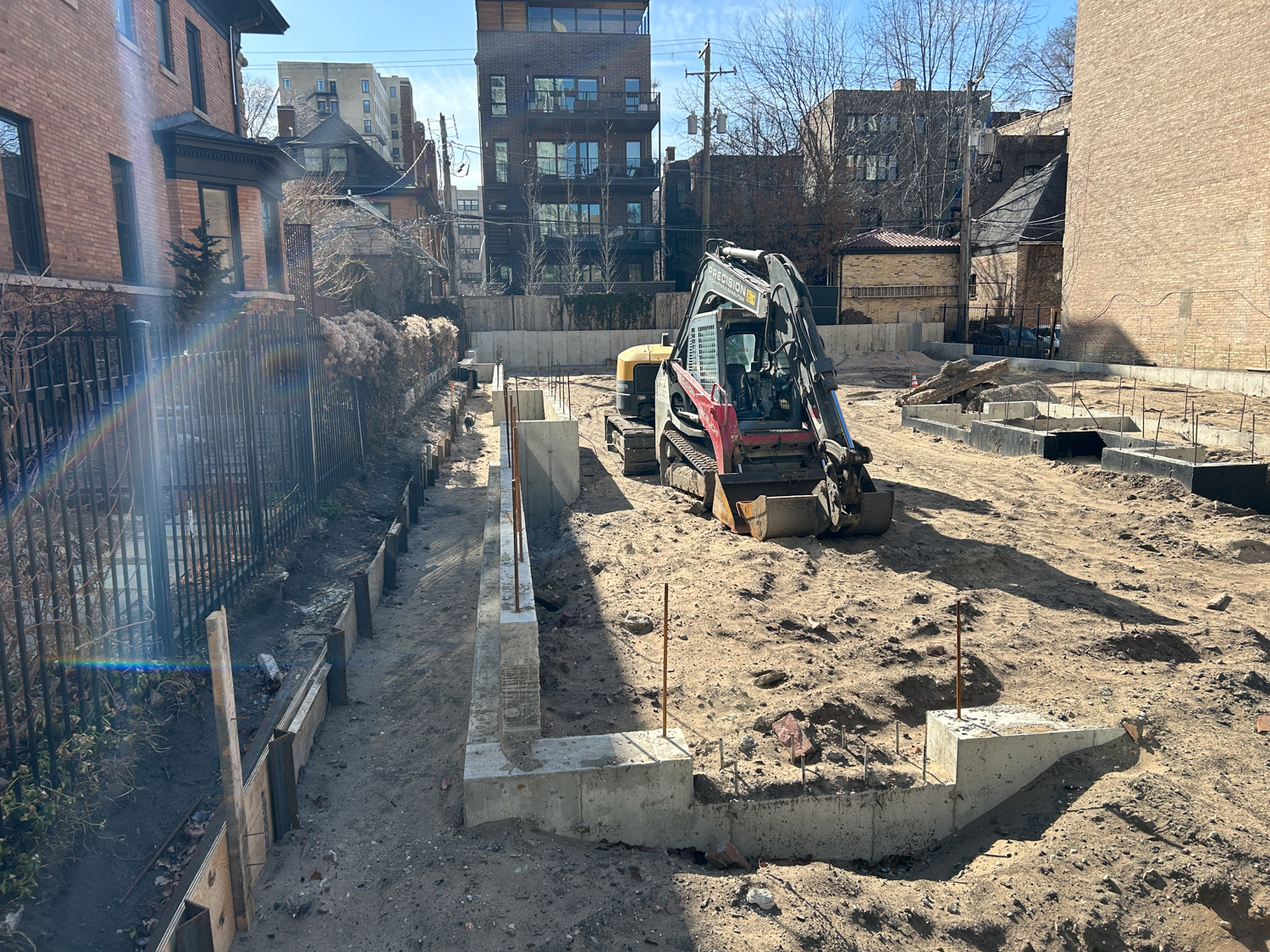 453 West Briar Place foundation construction