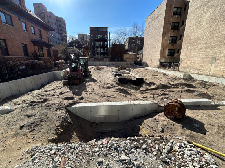 453 West Briar Place foundation construction