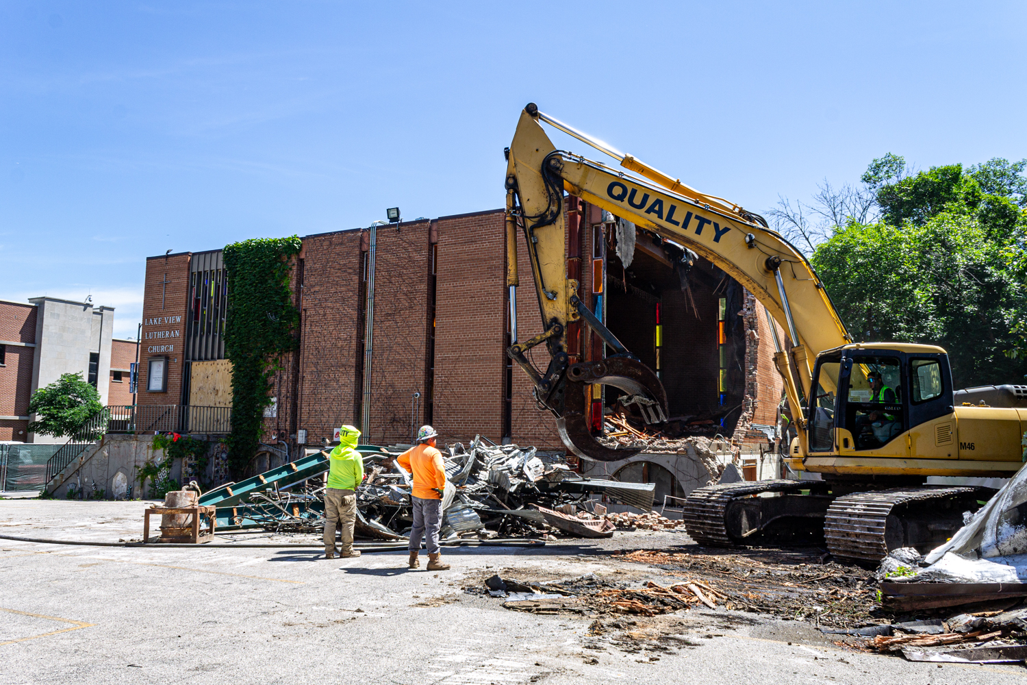 Lake View Lutheran Church demolition