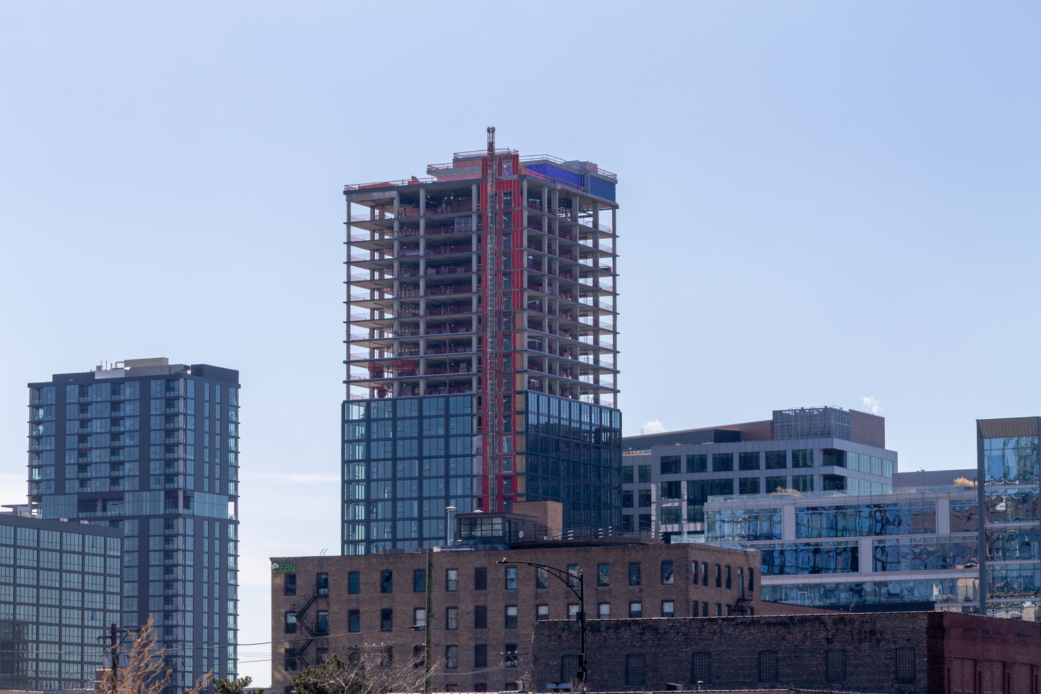 220 North Ada glass progress