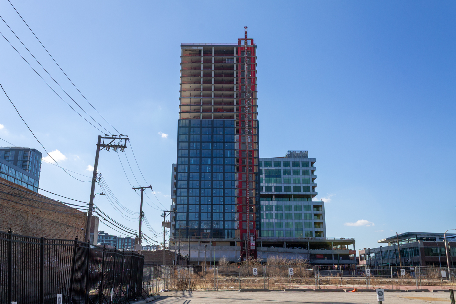 220 North Ada glass progress