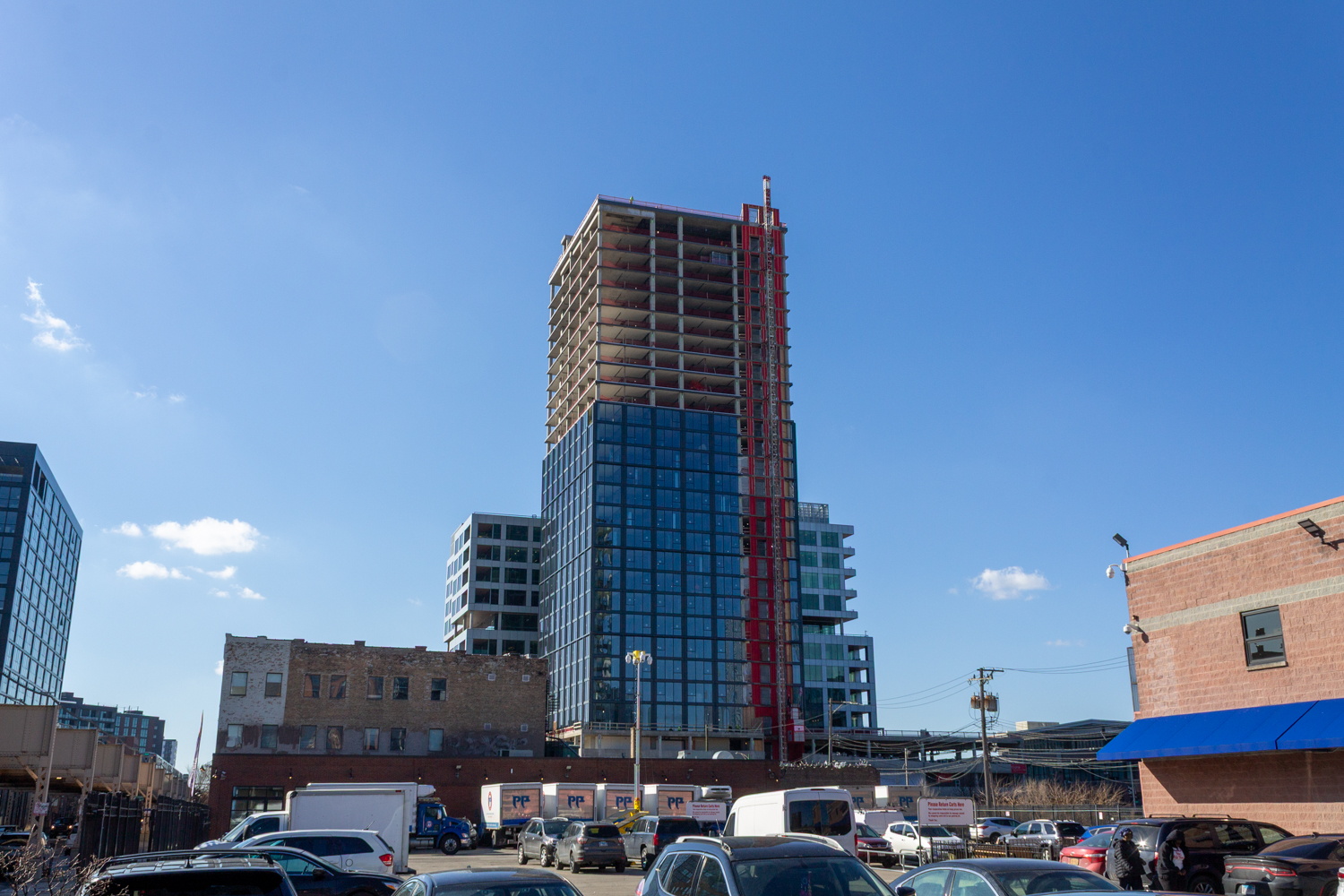 220 North Ada glass progress