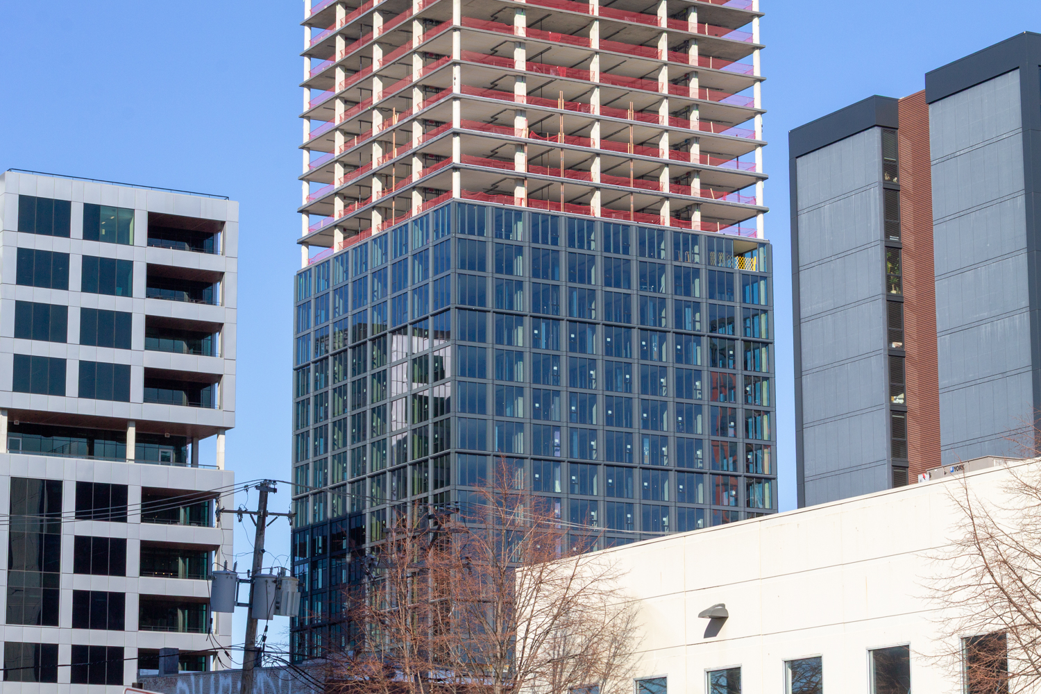 220 North Ada glass progress