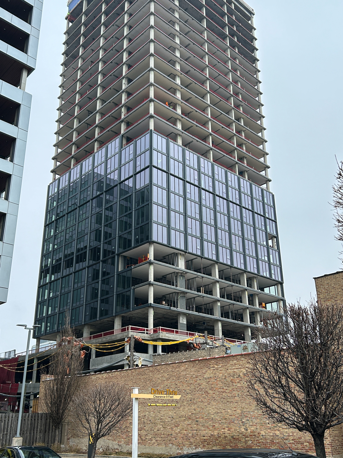 220 North Ada glass progress