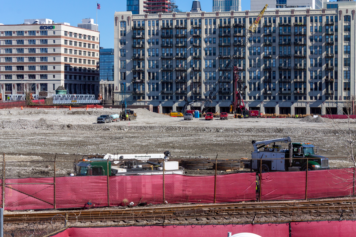 Bally's Chicago Casino caisson prep work