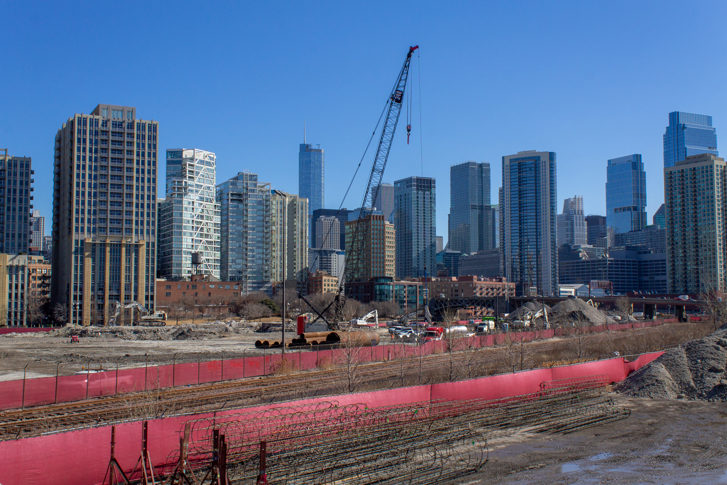 Bally's Chicago Casino caisson prep work