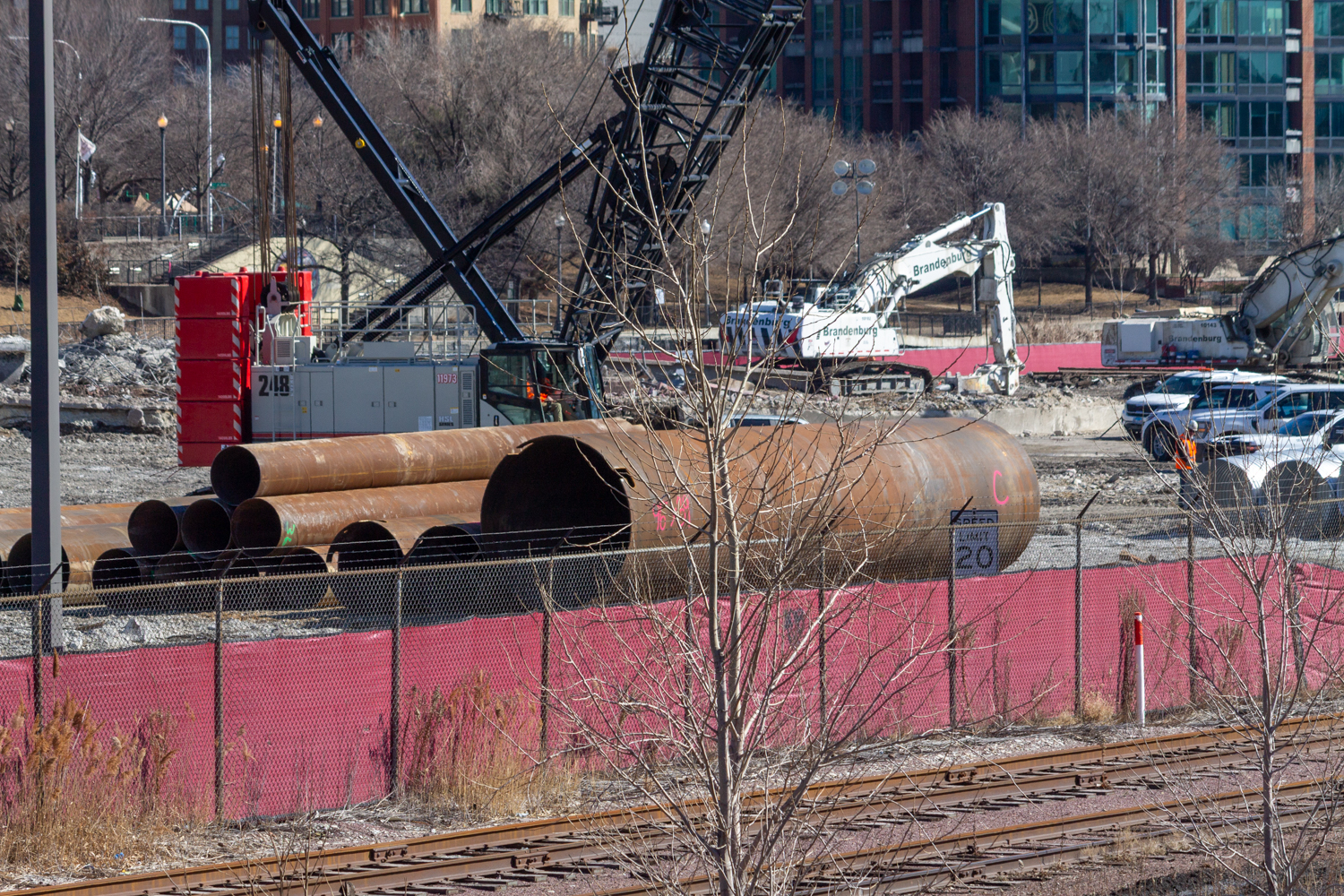 Bally's Chicago Casino caisson prep work