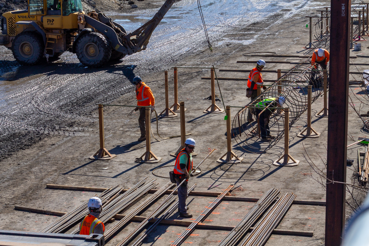 Bally's Chicago Casino caisson prep work