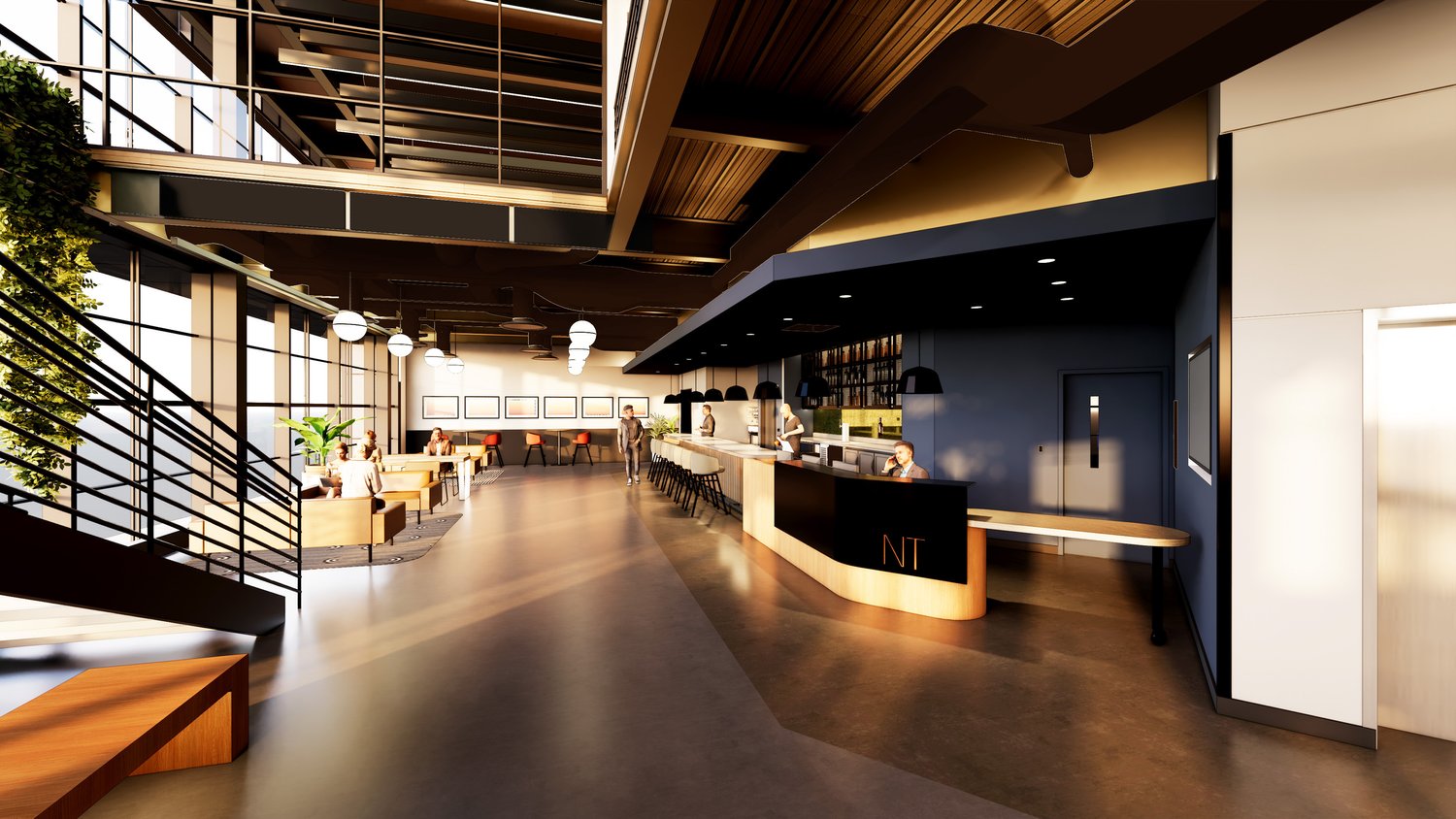 Rendering of the new Northlight Theatre by Eckenhoff Saunders Architects