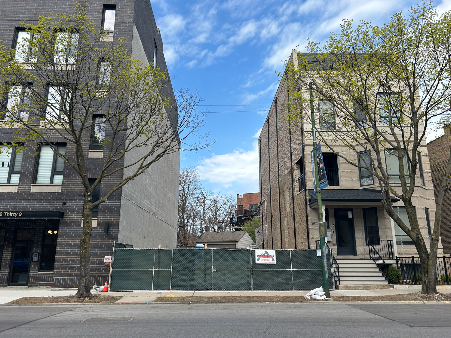 3839 North Clark Street addition construction