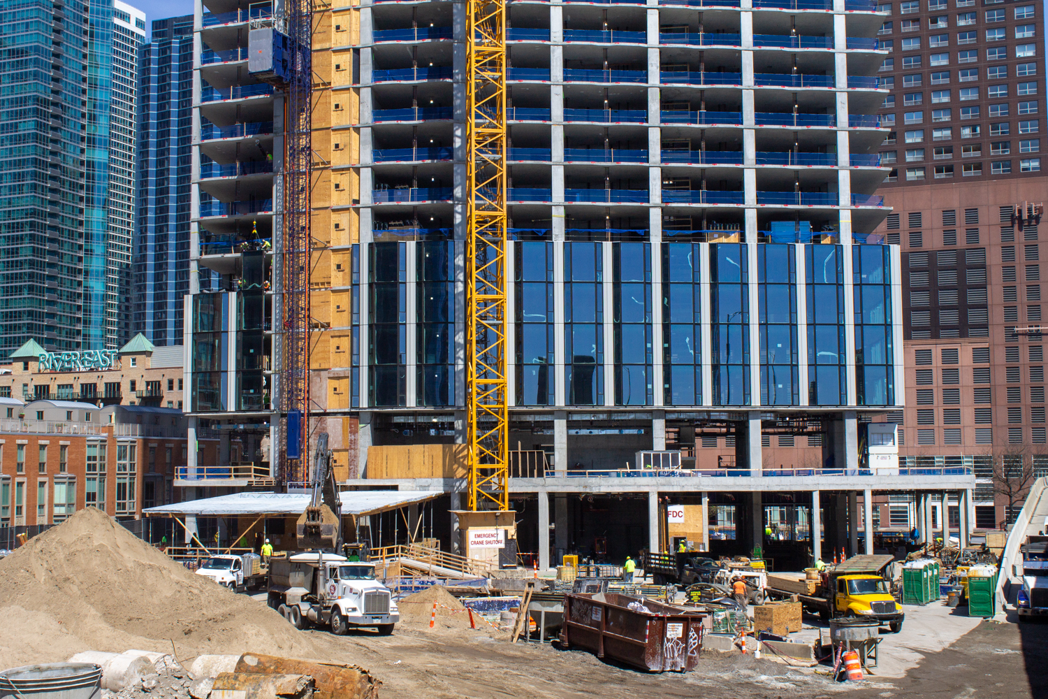 400 Lake Shore late April 2025 progress