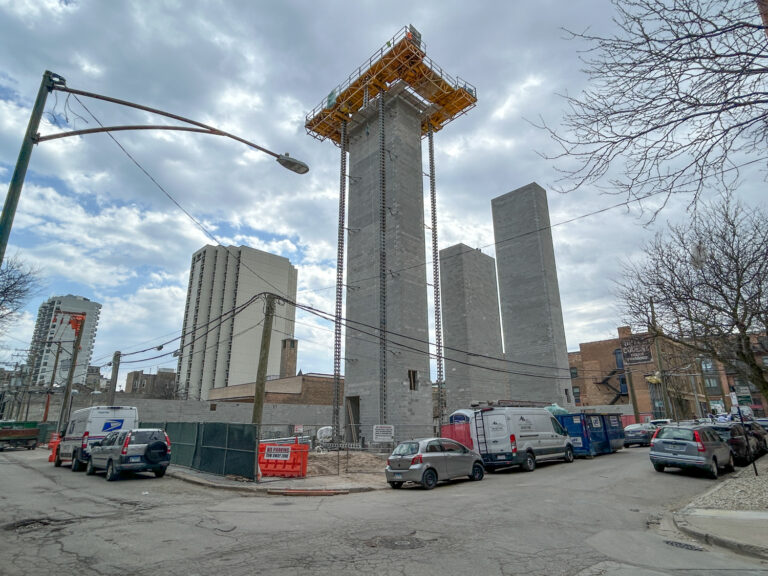 Cores Rising Trio Of Concrete Cores Rising At 537 West Drummond In Lincoln Park ...