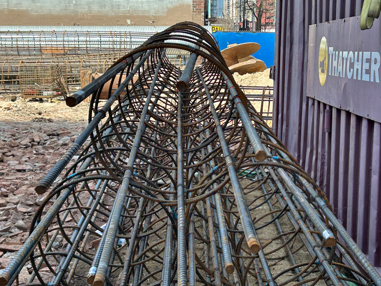 626 South Wabash caisson work