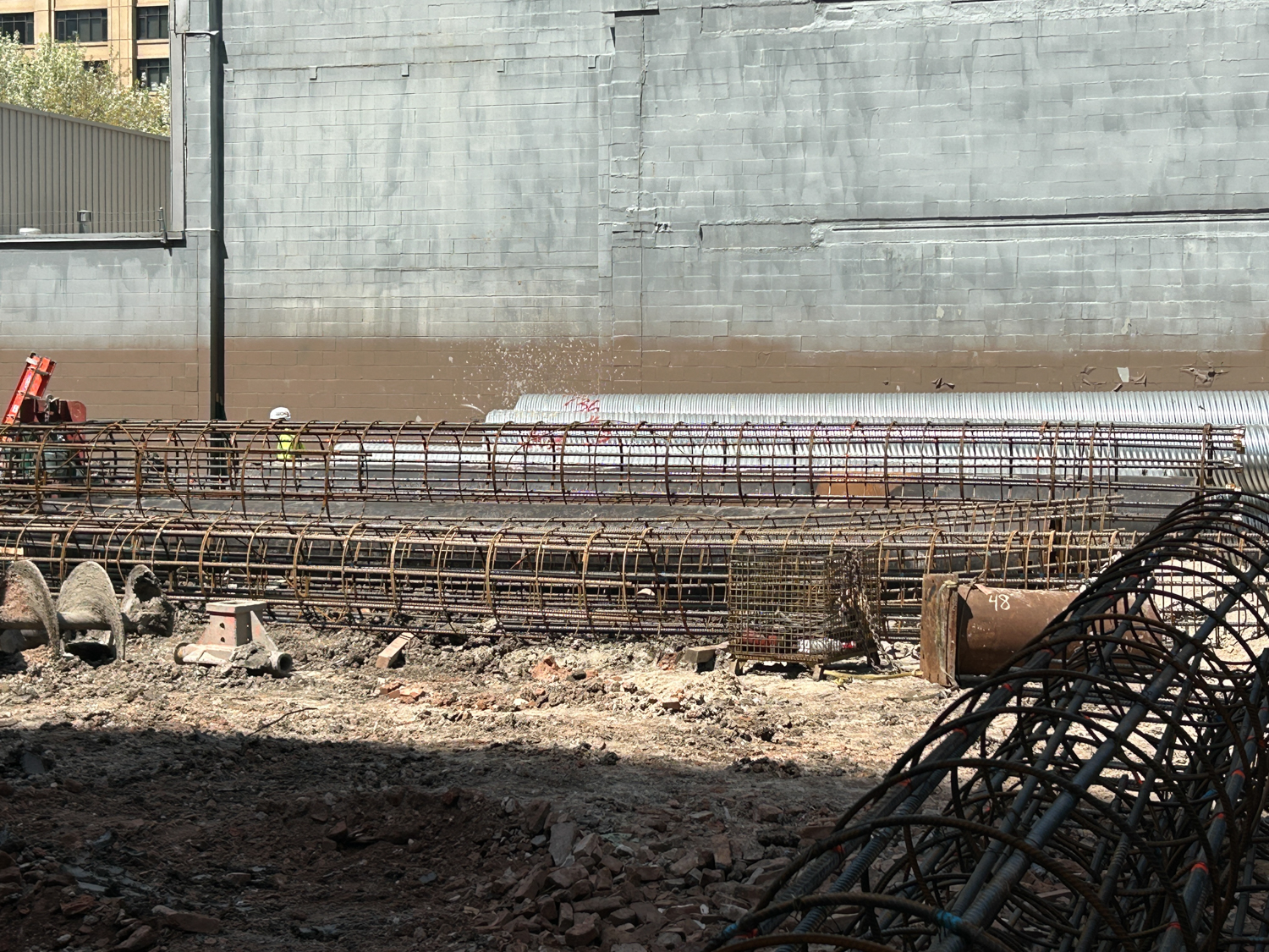 626 South Wabash caisson work