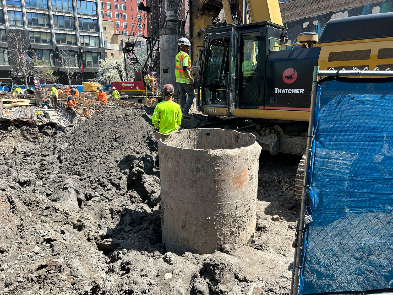 626 South Wabash caisson work