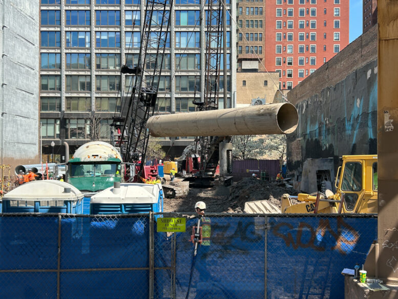626 South Wabash caisson work