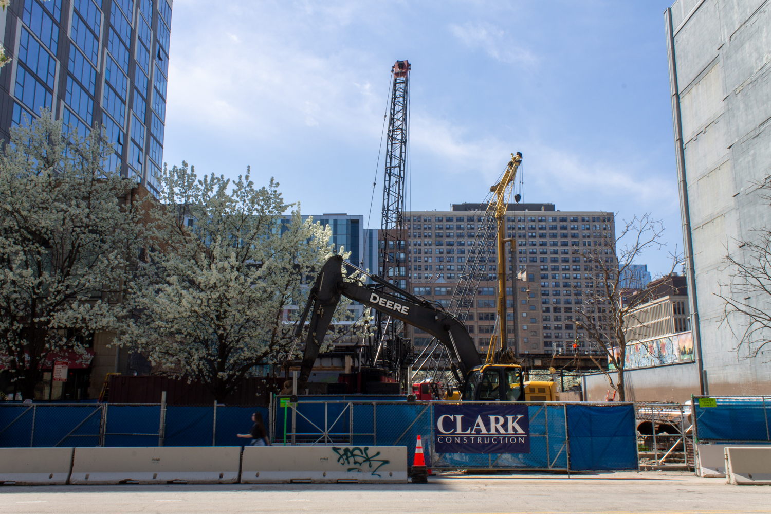 626 South Wabash caisson work