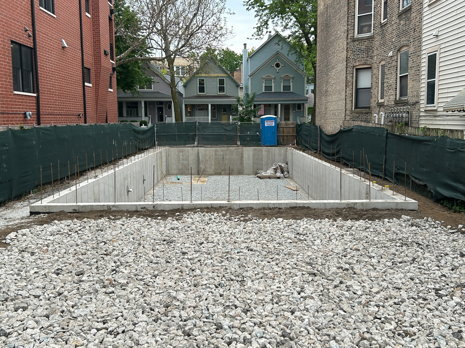 1306 West Winona Street construction progress