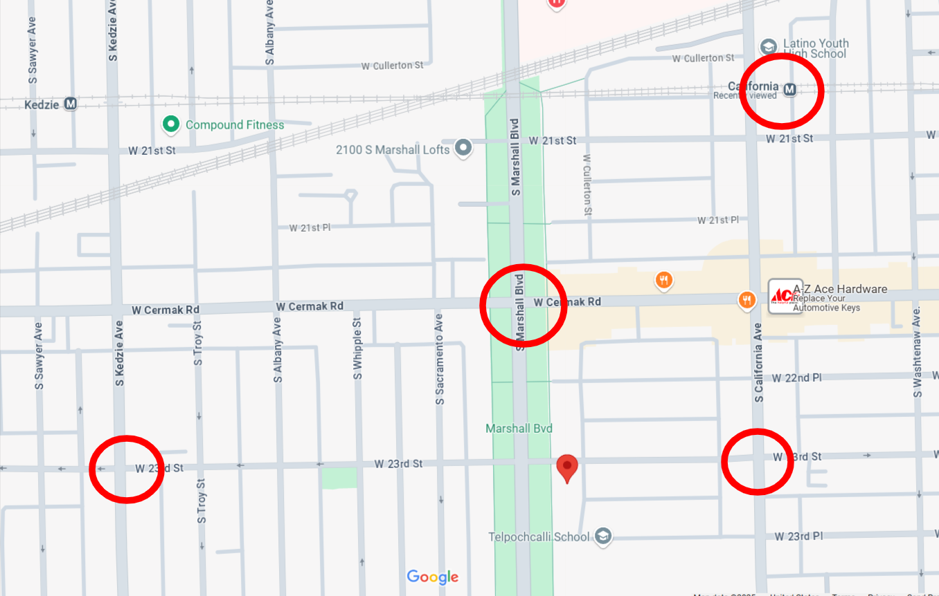 2307 South Marshall Boulevard three-flat permitted