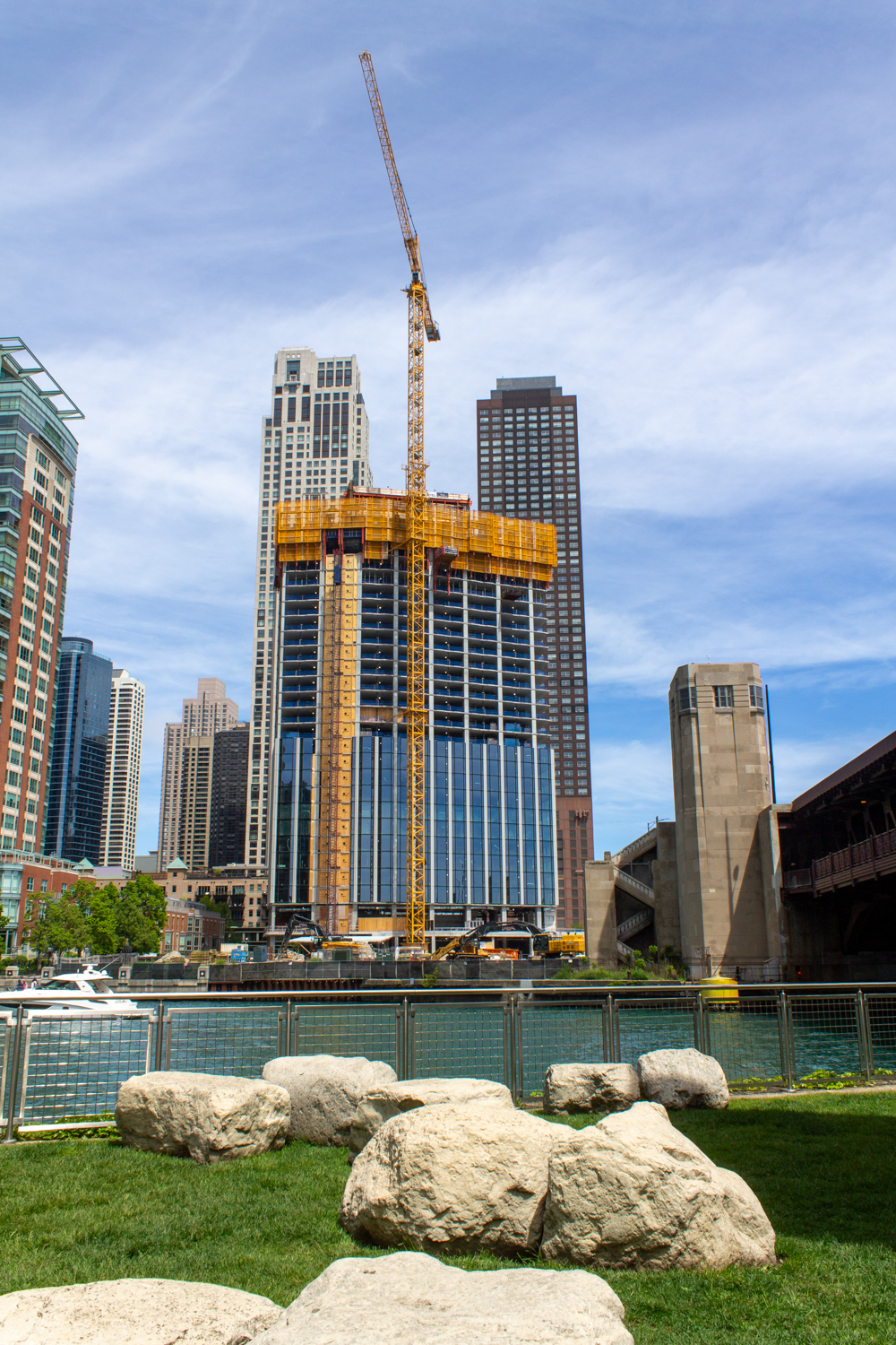 400 Lake Shore North Tower crane jump 2