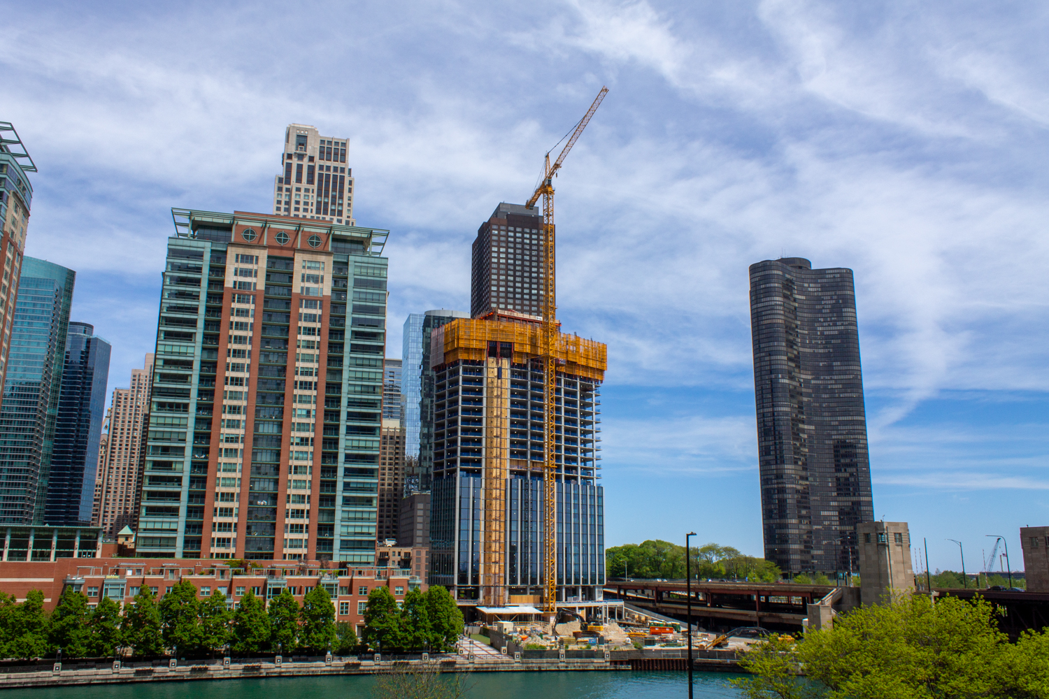 400 Lake Shore North Tower crane jump 2