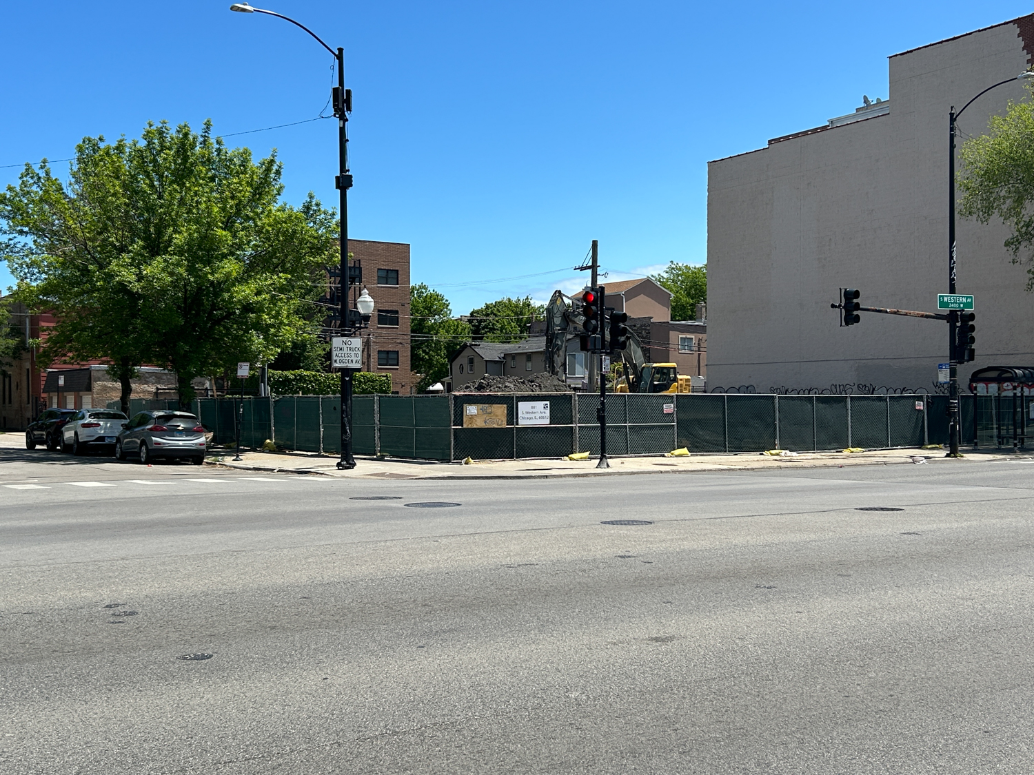 801 South Western Avenue construction underway