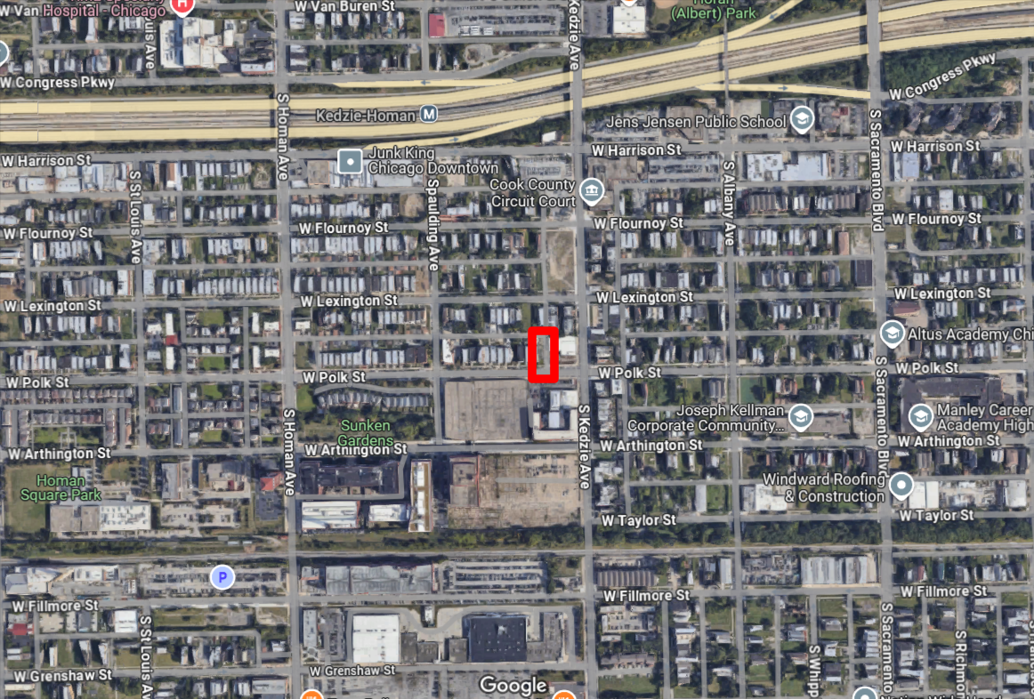 3214 West Polk Street three-flat permitted