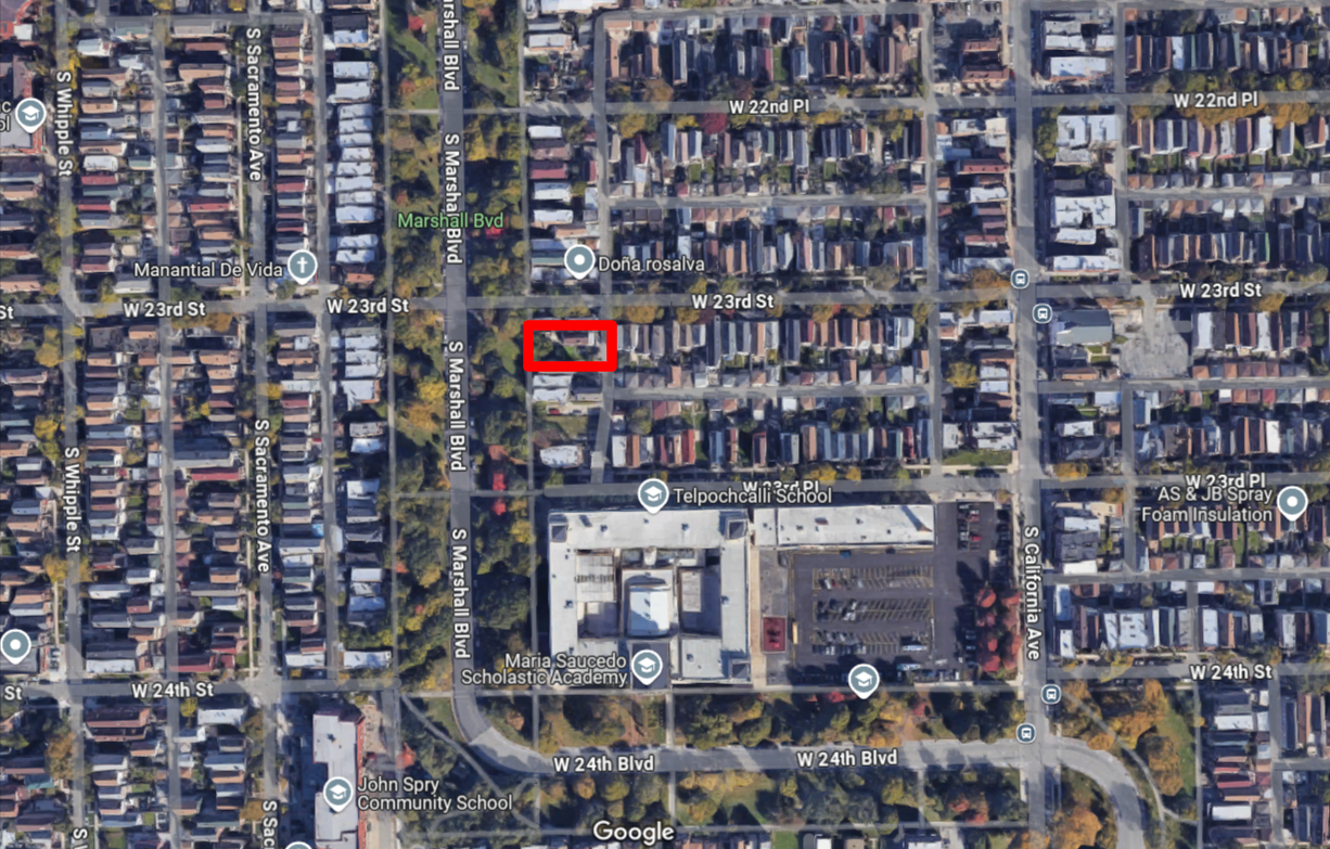 2307 South Marshall Boulevard three-flat permitted