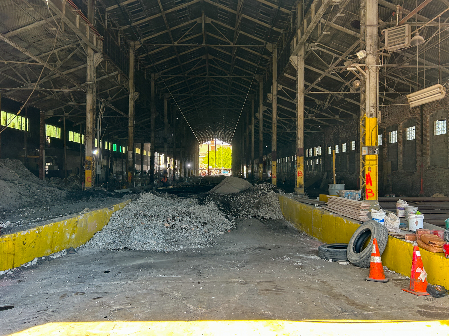 Transformation of Otis Elevator foundry building underway