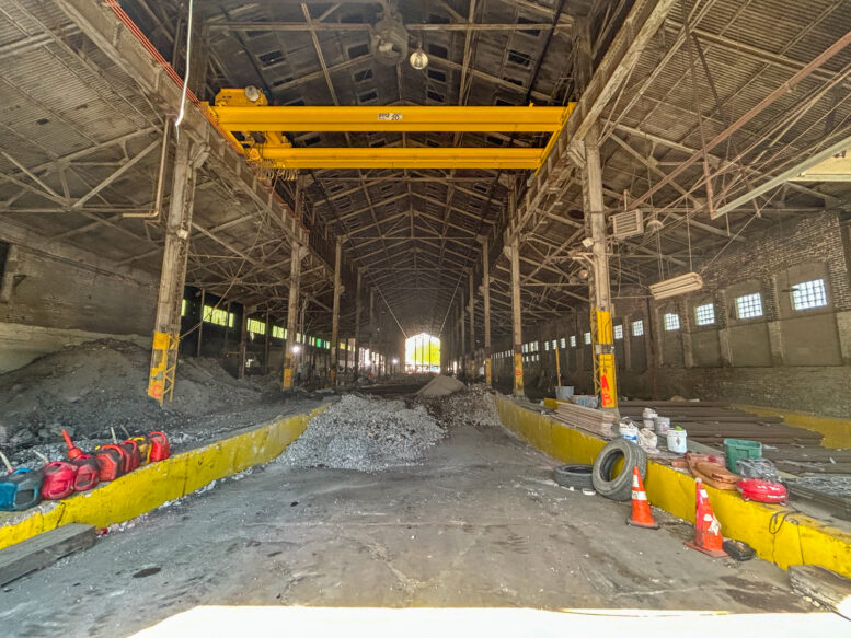 Transformation of Otis Elevator foundry building underway