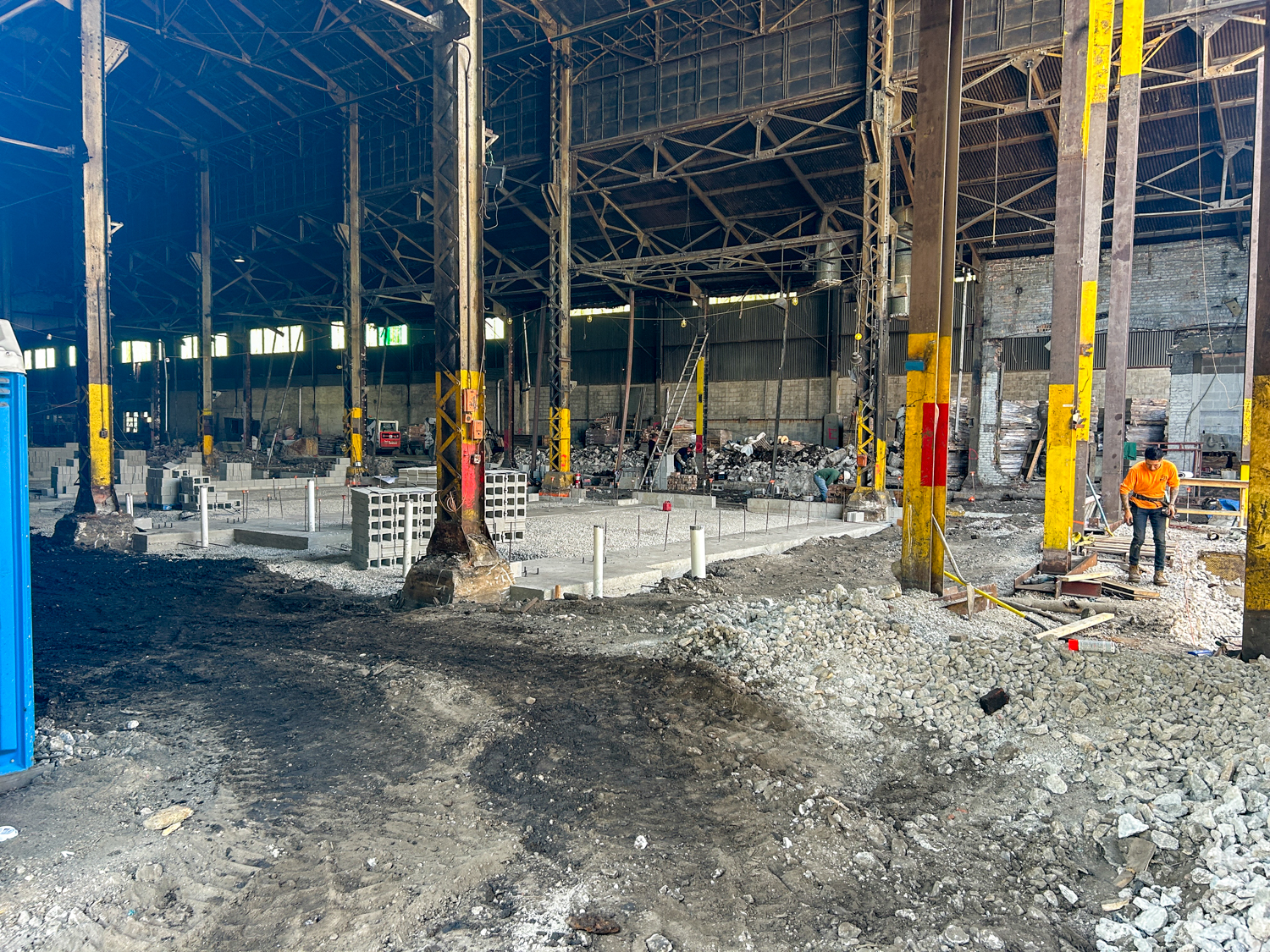 Transformation of Otis Elevator foundry building underway