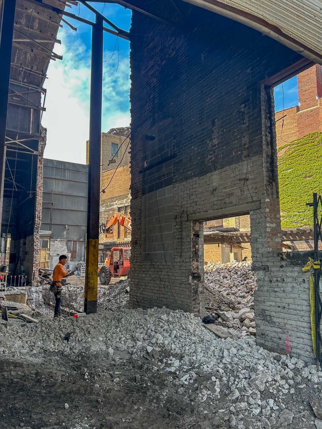 Transformation of Otis Elevator foundry building underway