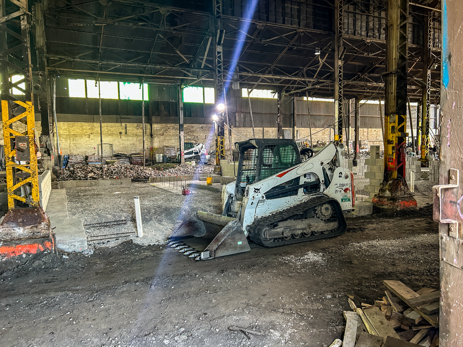 Transformation of Otis Elevator foundry building underway