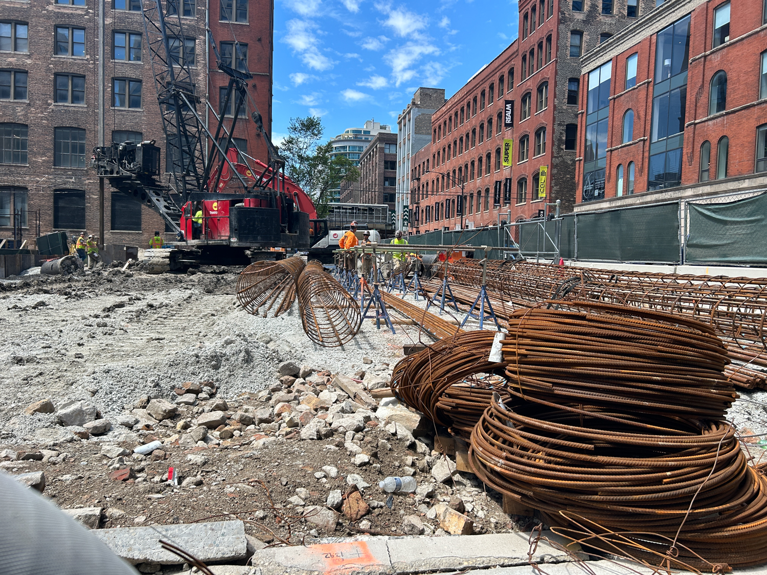 The Lake caisson construction