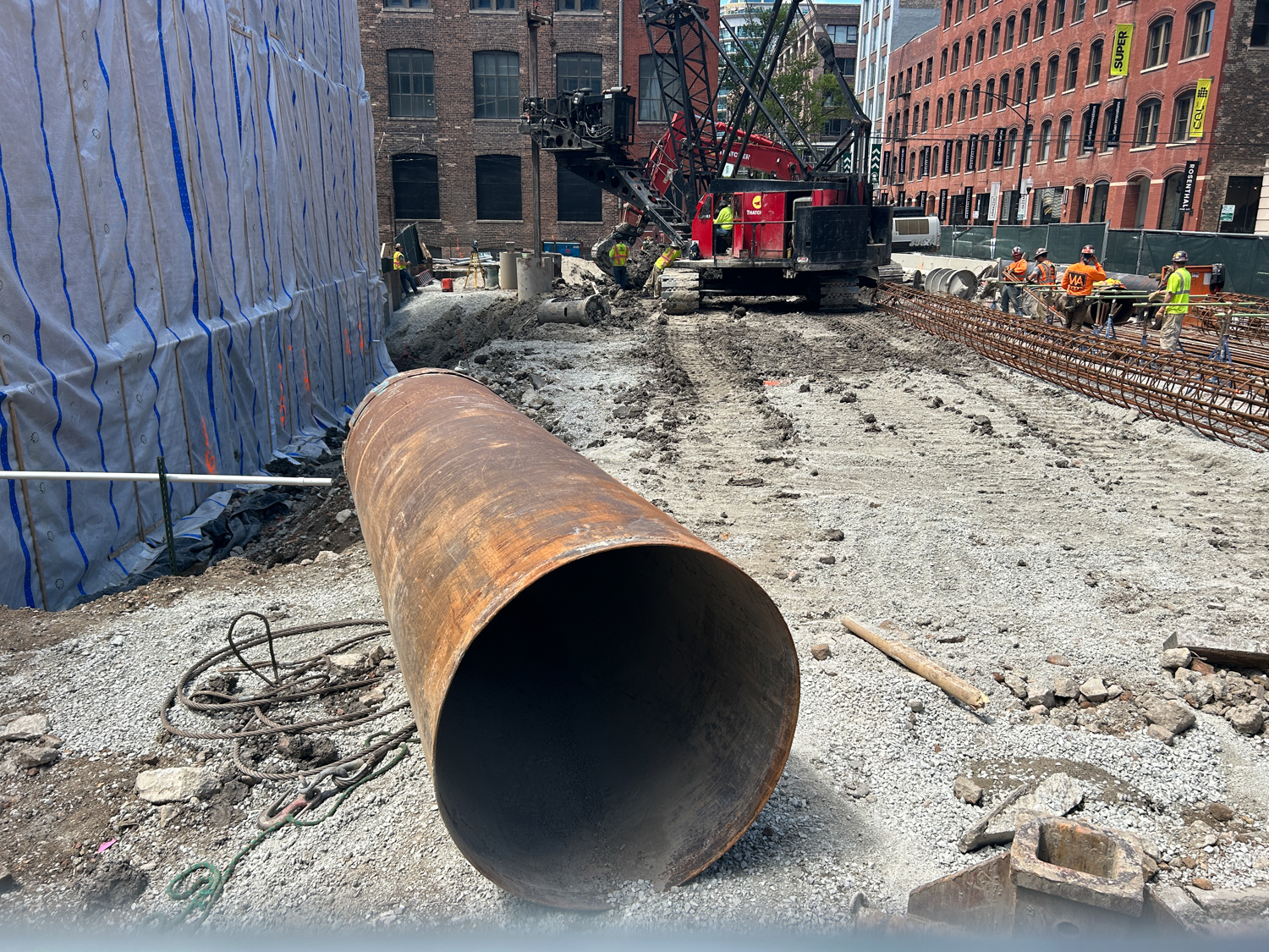 The Lake caisson construction