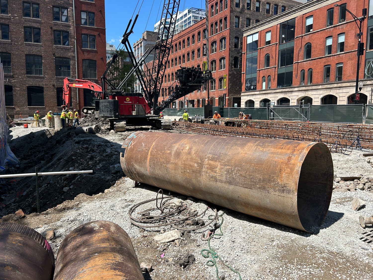 The Lake caisson construction